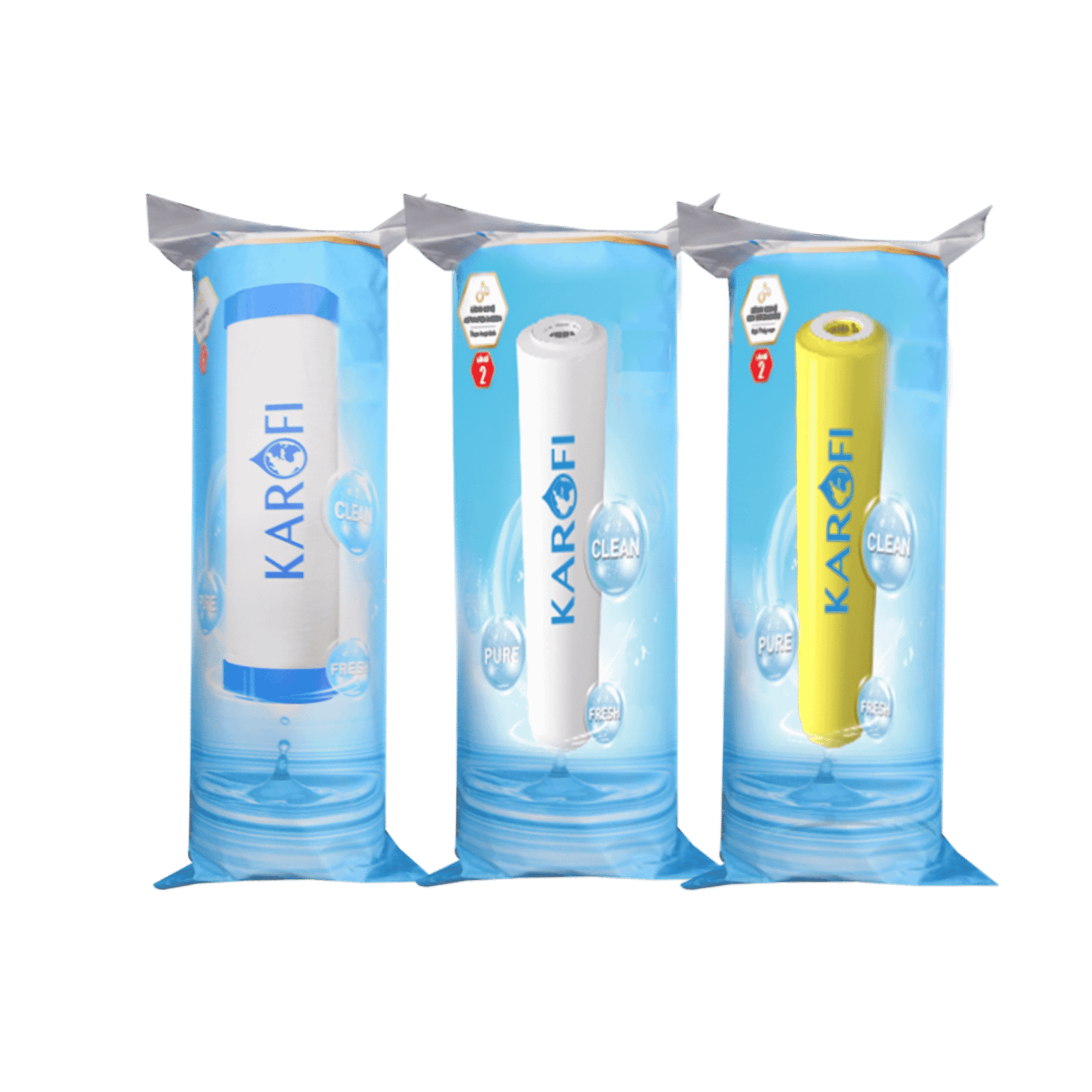 Kit 3 cartouches de préfiltration Karofi Open Case PP GAC CTO