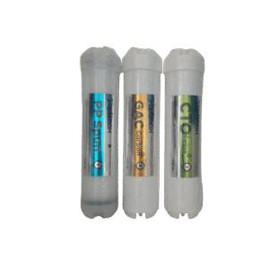 Kit 3 cartouches de préfiltration Optimax Capsule PP GAC CTO
