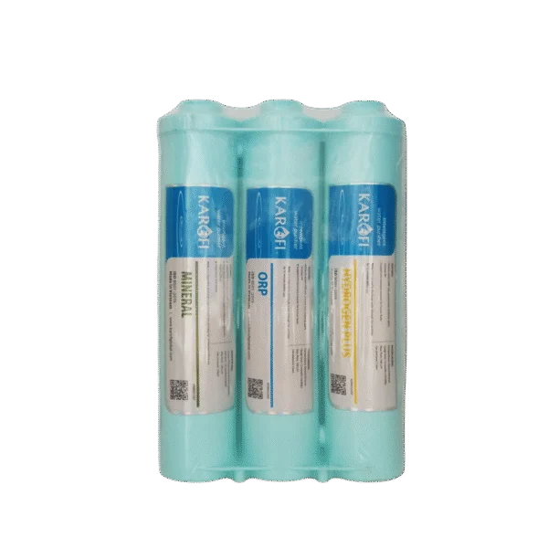 Karofi – Kit de 6 filtres fonctionnels (Mineral, ORP, Hydrogen Plus, Tourmaline, T33, NanoSilver Plus)