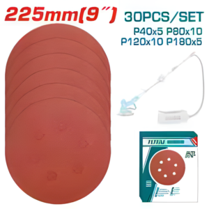 Feuille abrasive pour ponceuse orbitale TOTAL TAC225030
