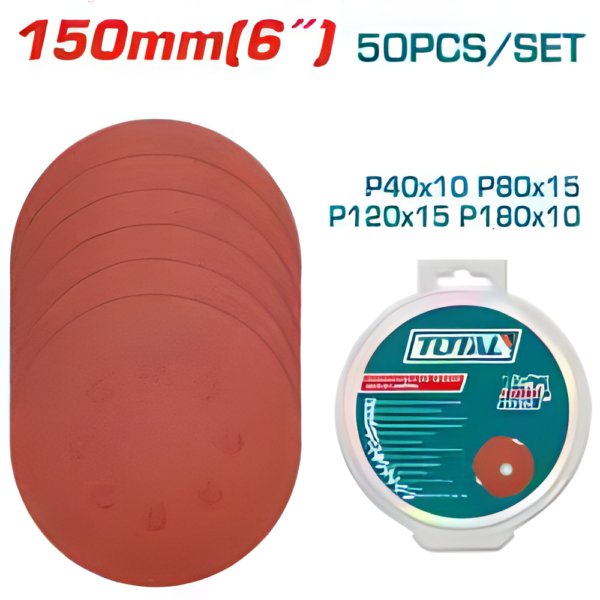 Feuille abrasive pour ponceuse orbitale TOTAL TAC7315011