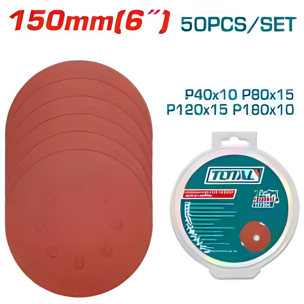 Feuille abrasive pour ponceuse orbitale TOTAL TAC7315011