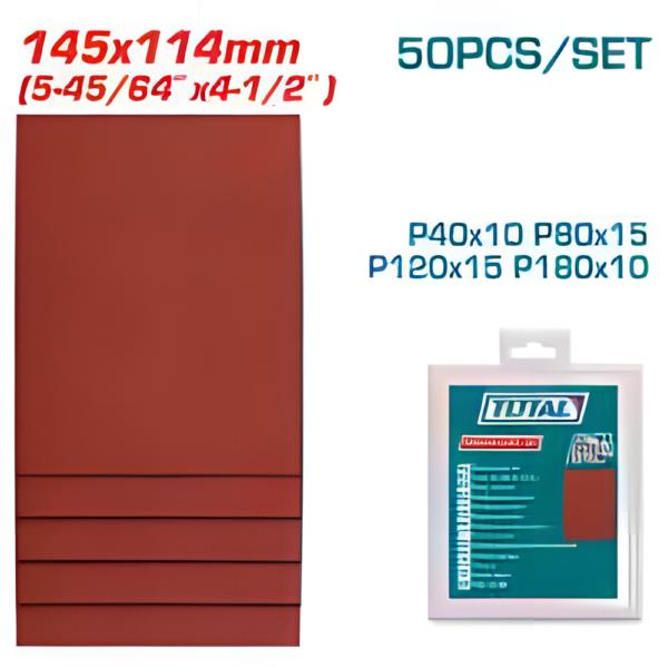Jeu feuilles abrasives TOTAL TAC749141121