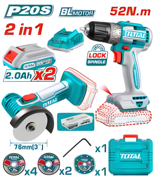 Kit combo sans fil 2 pièces TOTAL TCKLI20278