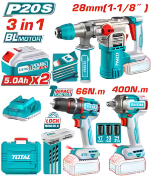 Kit combo sans fil 3 pièces TOTAL TCKLI20638