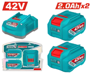 Kit batterie et chargeur Lithium-Ion TOTAL TFBCPM20221