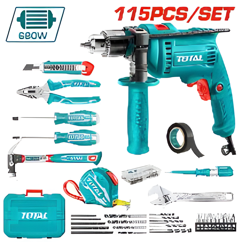 Coffret 115 pièces TOTAL THKTHP1152
