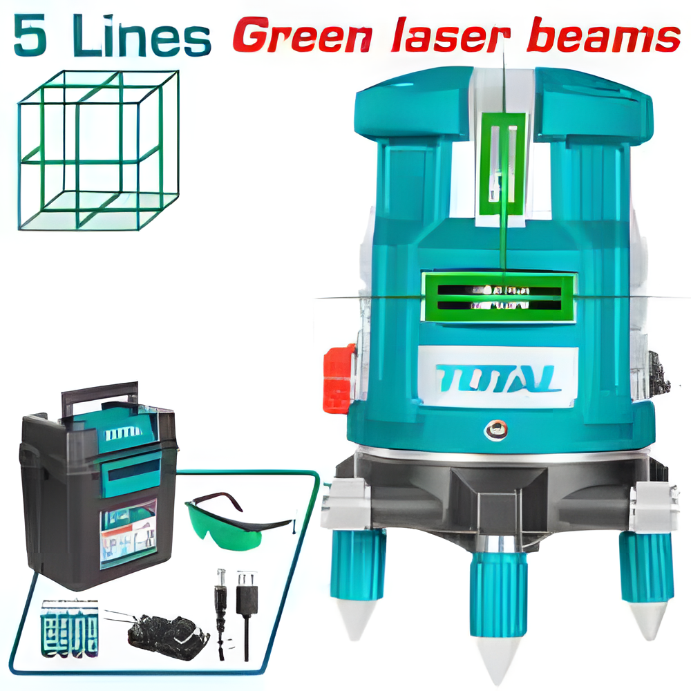 Laser lignes auto-nivelant (faisceaux verts) TOTAL TLL305205