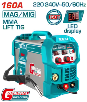 Machine à souder inverseur MAG/MIG/MMA/TIG TOTAL TMGT16058
