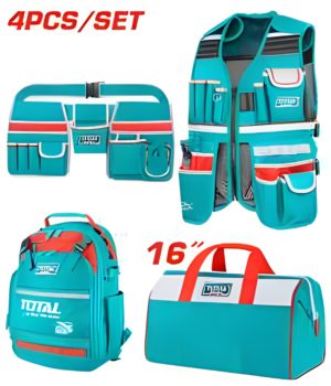 Coffret 4 sacs à outils TOTAL TOS230912