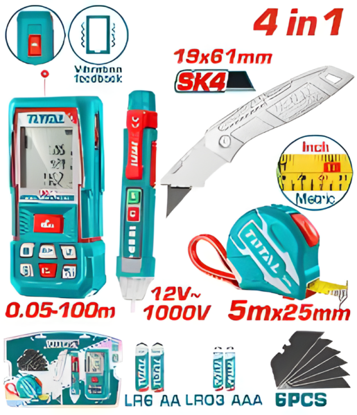 Kit détecteur distance laser TOTAL TOS250701