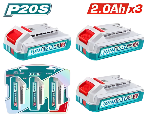 Kit batterie Lithium-Ion P20S TOTAL TOSLI240311