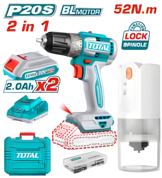 Kit combo sans fil 2 pièces TOTAL TOSLI240315