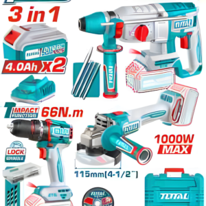 Kit combo sans fil 3 pièces TOTAL TOSLI241198