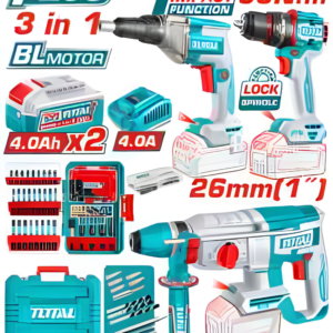 Kit combo sans fil 3 pièces TOTAL TOSLI250591