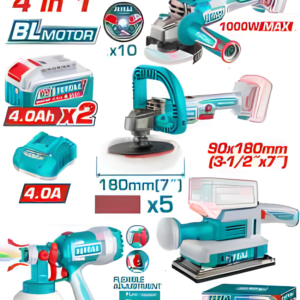 Kit combo sans fil 4 pièces TOTAL TOSLI250696