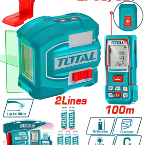 Kit niveau laser et mesure distance TOTAL TOSLL0502