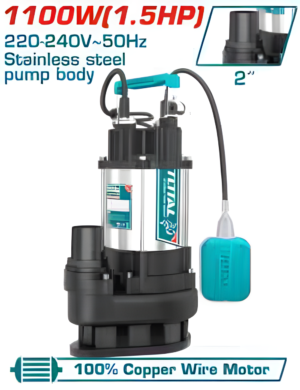 Pompe submersible eaux usées TOTAL TWP7110016