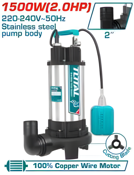 Pompe submersible eaux usées TOTAL TWP7150026