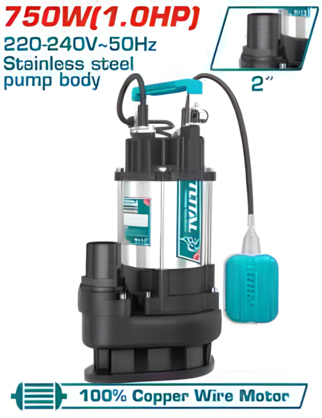Pompe submersible eaux usées TOTAL TWP775016